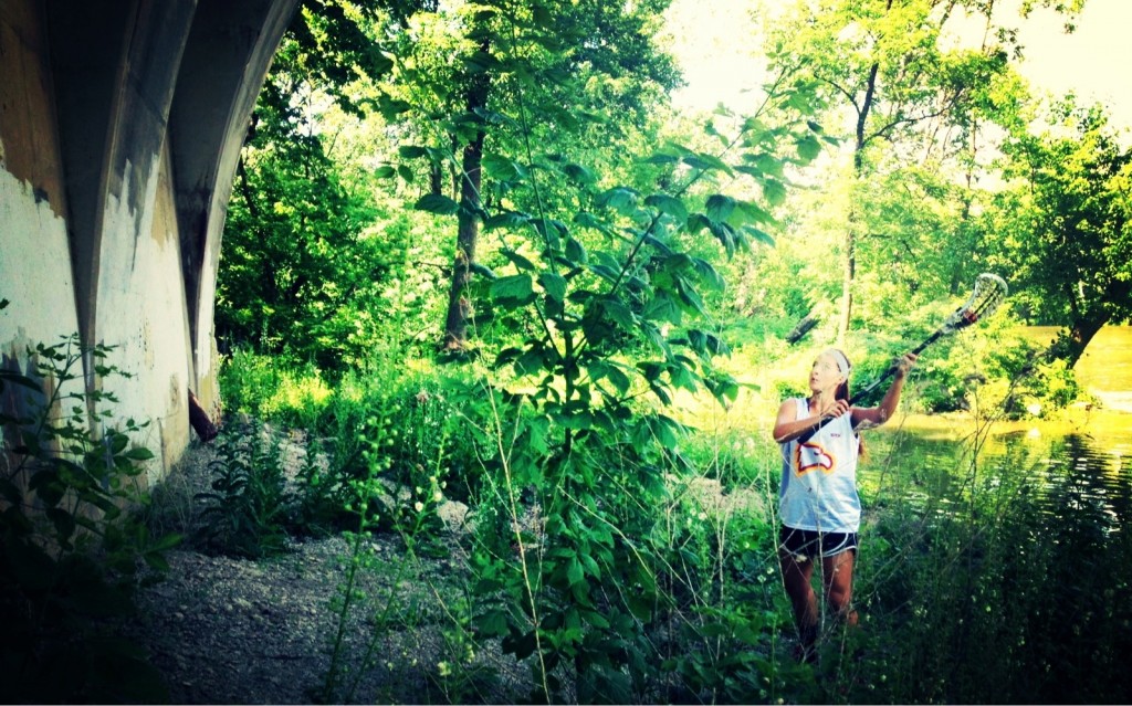BT wall ball at the river